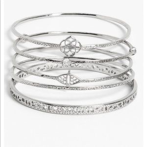 Kendra Scott Jordana Bangles-SILVER